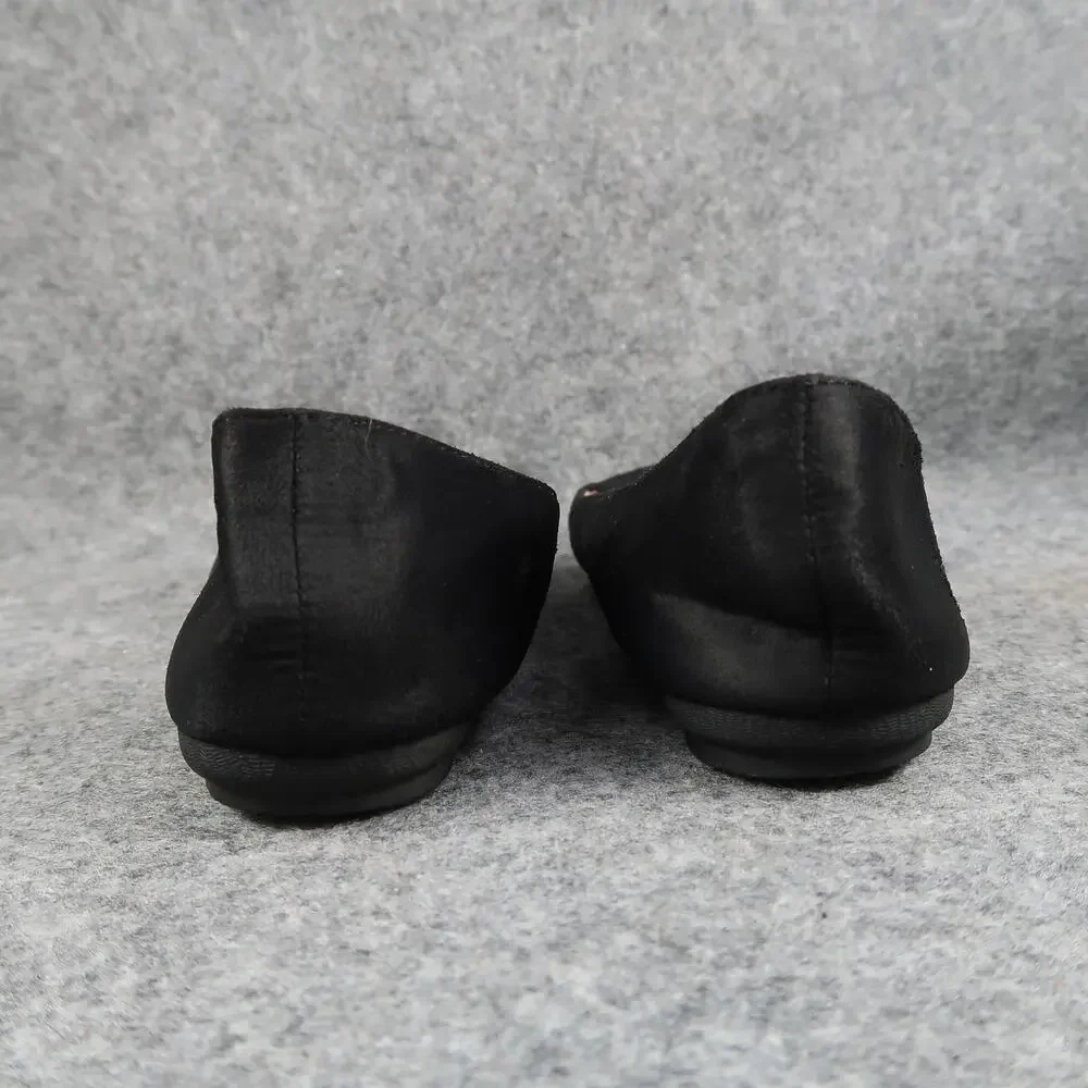 Link Shoes Kids Girls 3 Ballet Flats Loafer Slip On Black Round Toe Skimmer